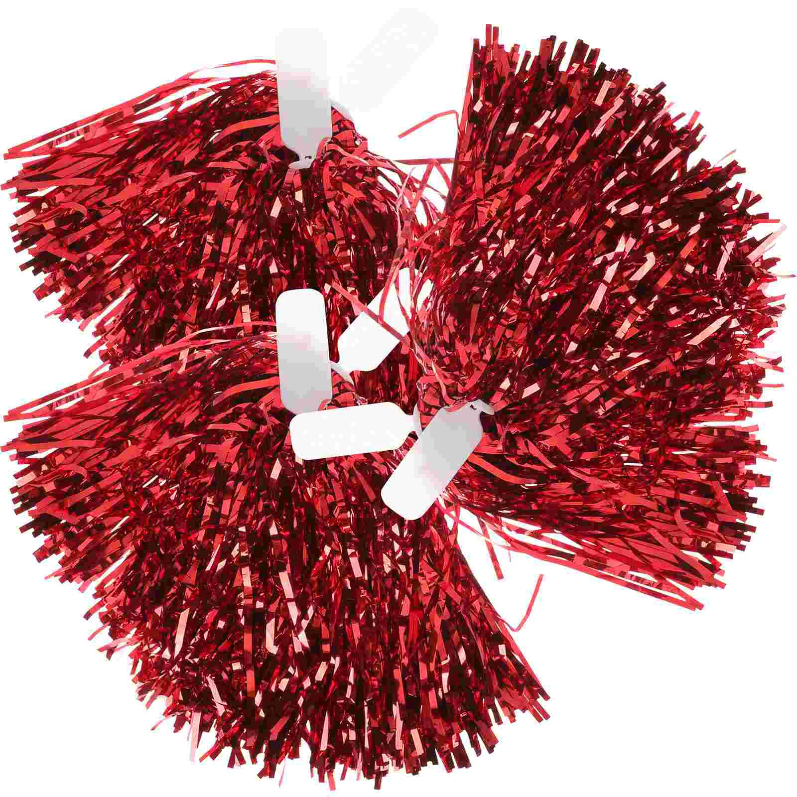 6 Pcs Cheerleaders Hand Flower Pompom Props Handheld Fun Poms with Handle Costume Accessory Cheerleading for Kids