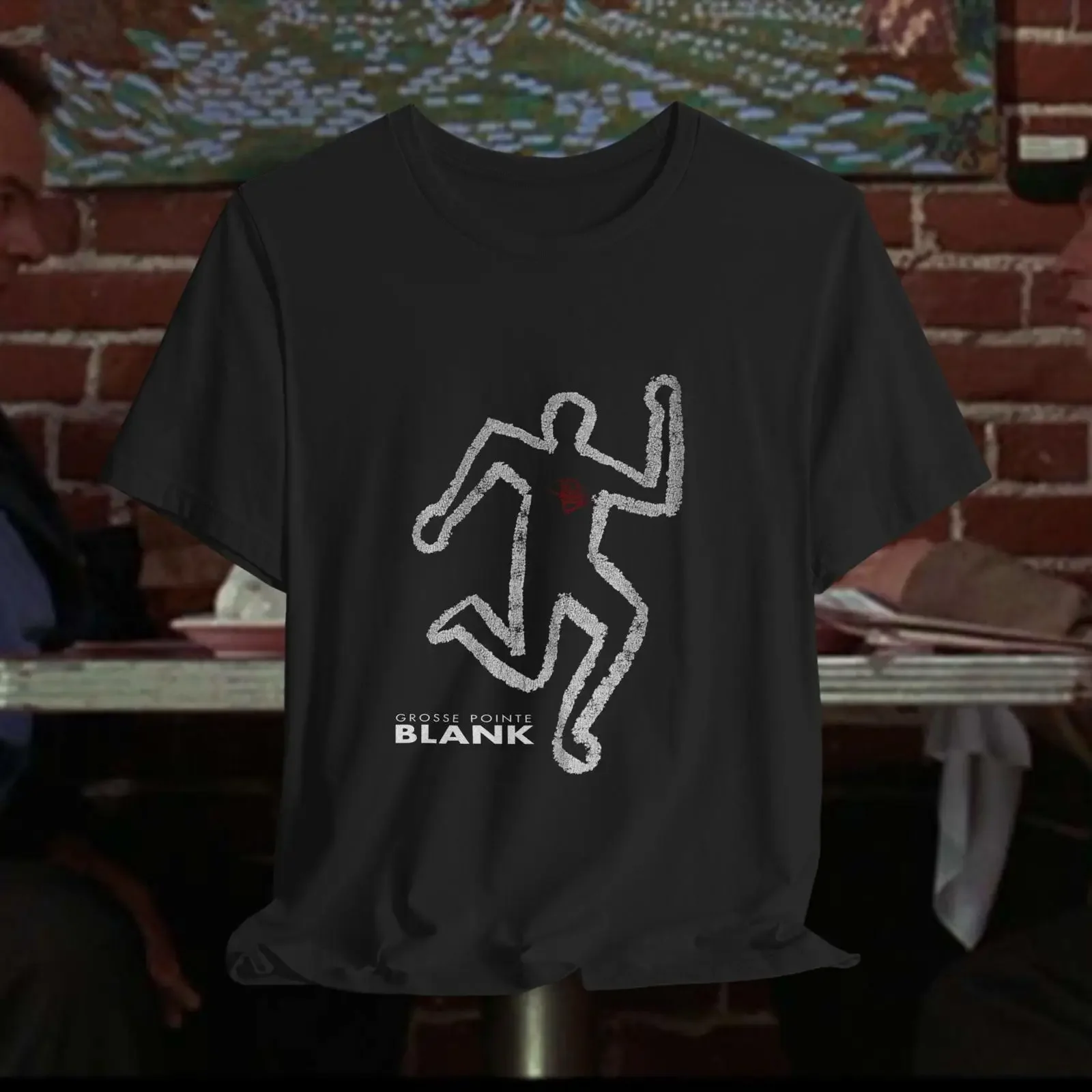 Grosse Pointe Blank Black Comedy Movie Vintage Promo 1997 T Shirt vintage Washed graphic Breathable Unisex Stretched