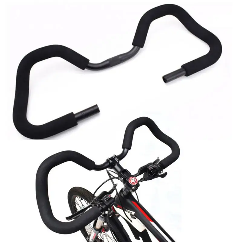 580mm Matte Aluminium Butterfly MTB Handlebars For Mountain Bikes Adjustable Long-distance Rest Handle