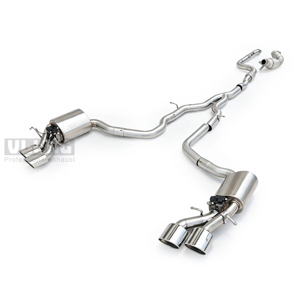 Car Tuning Valve Controlled Exhaust Muffler Kit Stainless Steel Exhaust Valve For Mercedes Benz SLK200 1.8T R172 2011‑2015