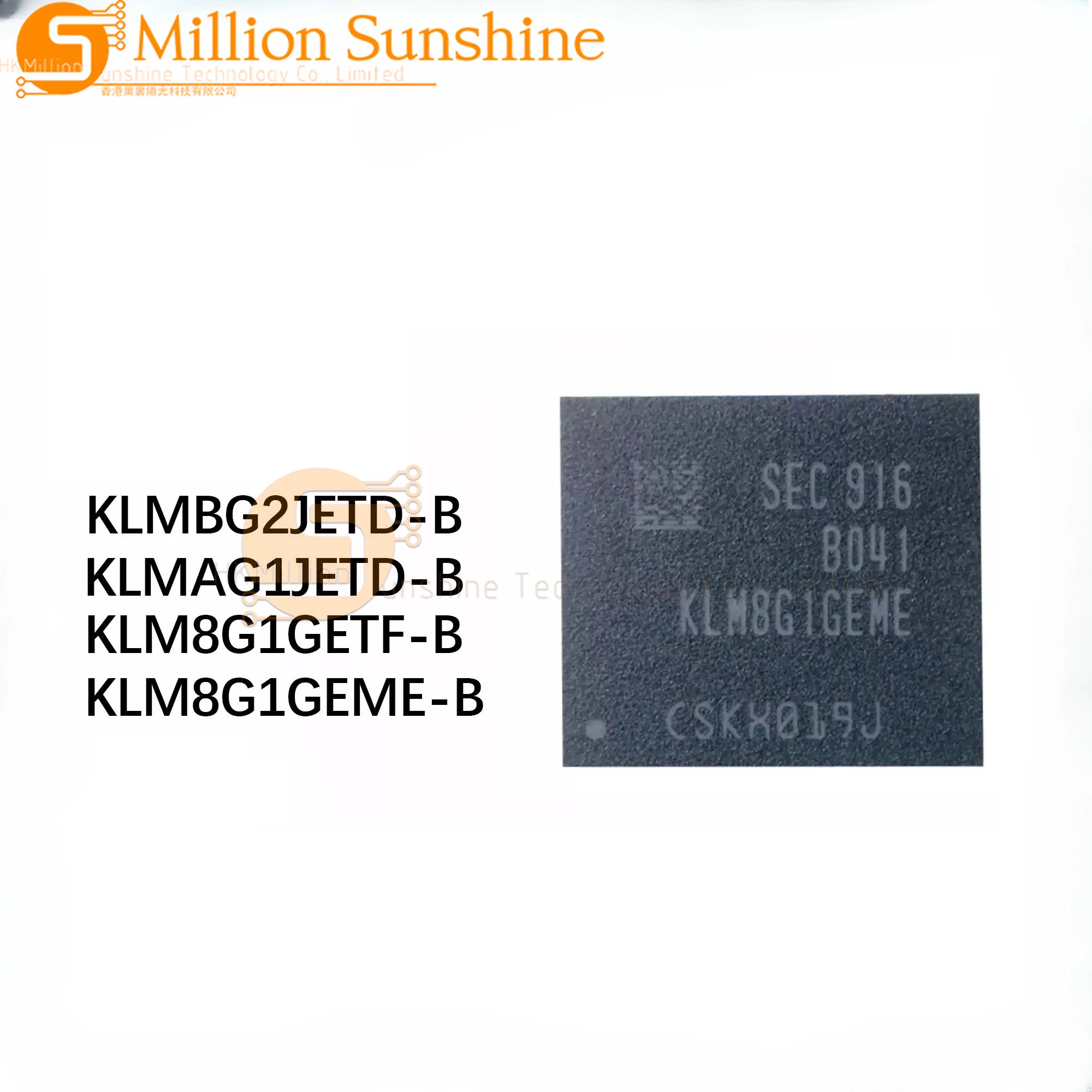 

1pc KLM8G1GEME-B041 KLM8G1GETF-B041 KLMAG1JETD-B041 KLMBG2JETD-B041in Stock EMMC BGA Chip memory 100% Brand New and Original