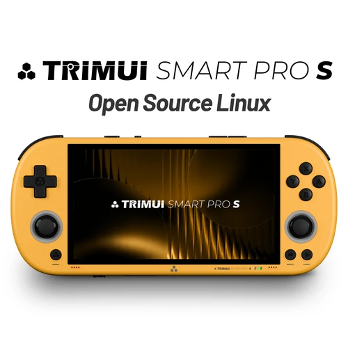 Imagen 2 del producto Consola de juegos portátil TRIMUI SMART PRO S, pantalla IPS de 4,96 pulgadas, procesador Allwinner A523, Joystick Hall, iluminación RGB, reproductor de juegos TG5050