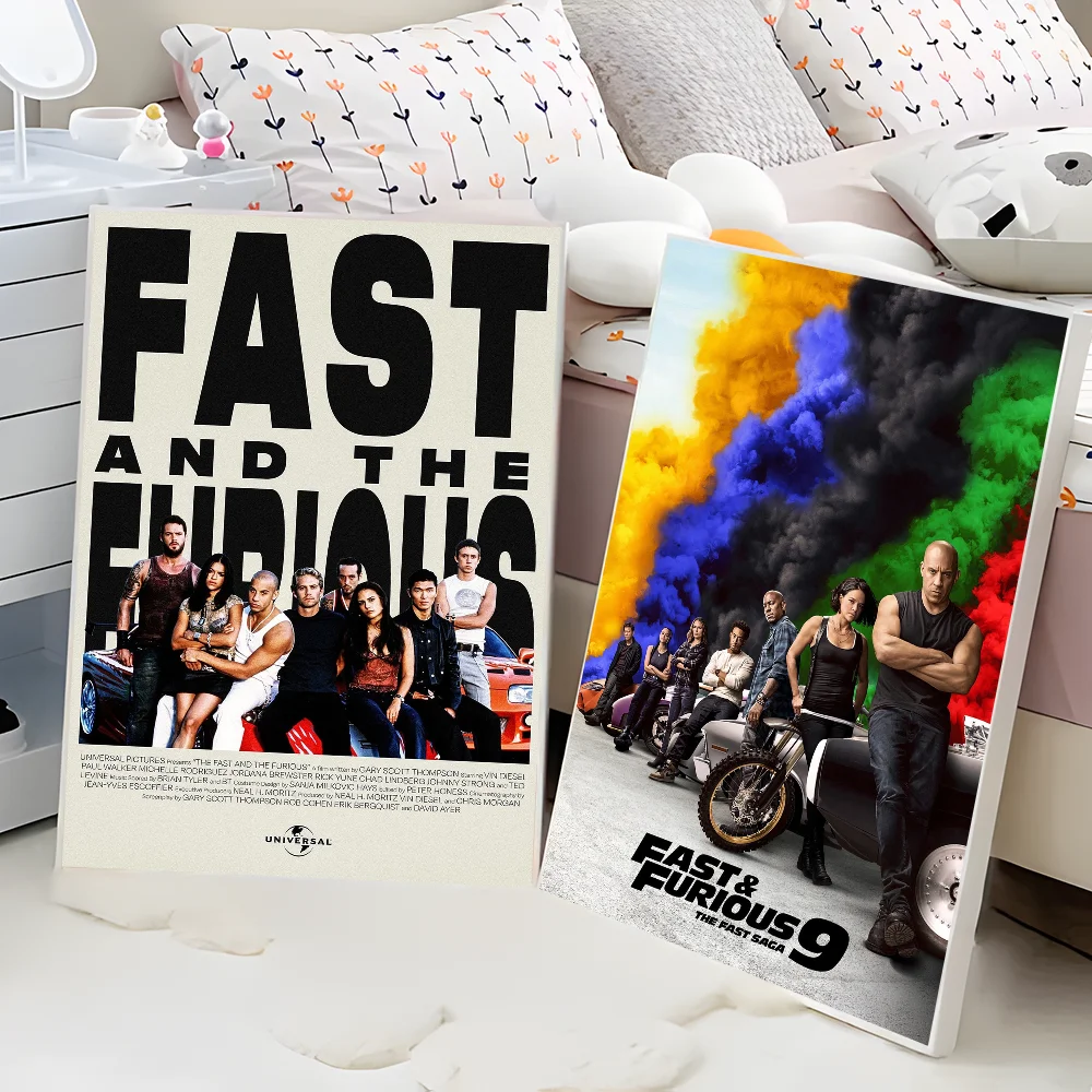Classic Movies Fast and Furious Series Paul Walker Classic Movie HD Quality Poster Wall Art Painting Study Nordic Home Decor