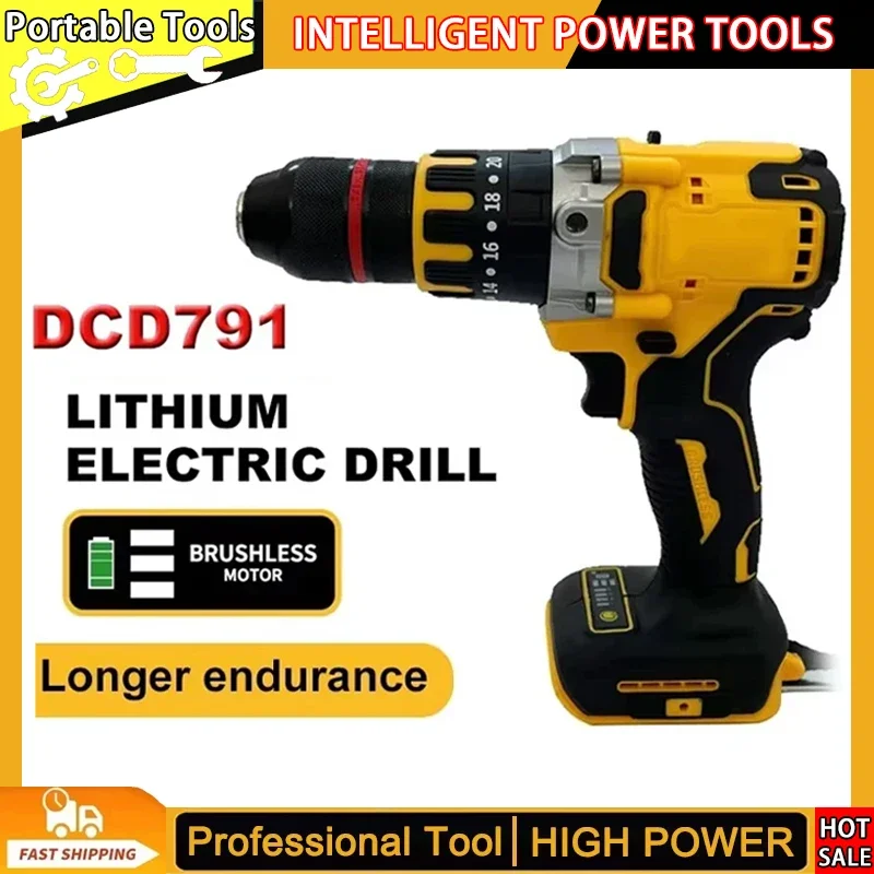 Fit DEWALT DCD791 Rechargeable ElectricTool Compact Cordless Drill Brushless Motor Drill Screwdriver Multi Functional Drive Home