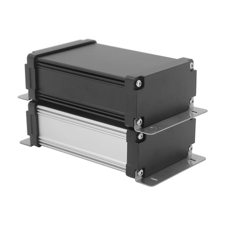 Waterproof aluminum junction box, anodized extruded aluminum shell