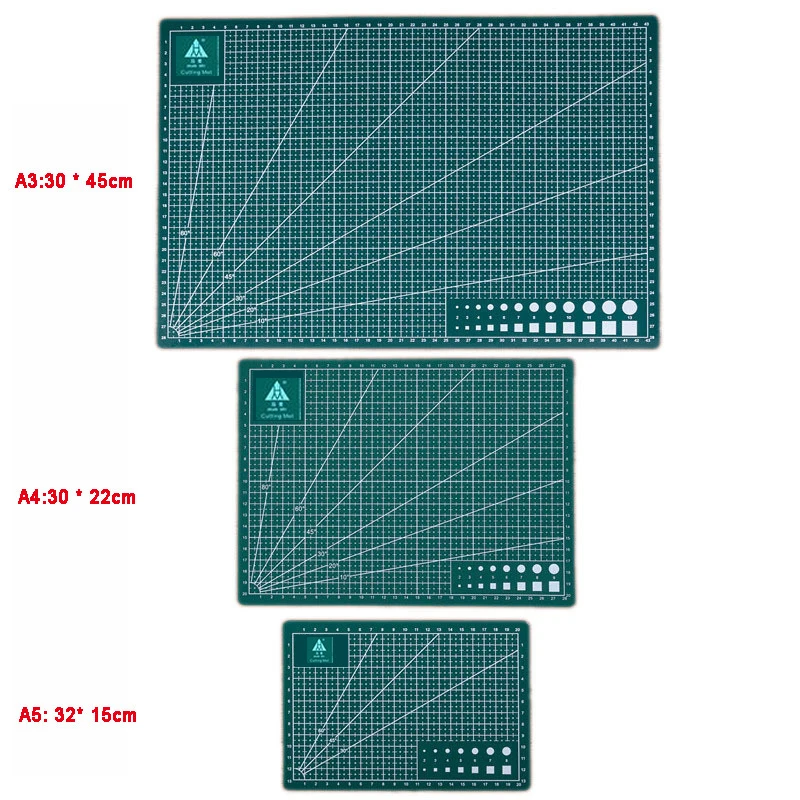 Esteira a3/a4/a5 do corte do PVC, ferramentas do patchwork, placa de corte manual, frente e verso, auto-cura, diy