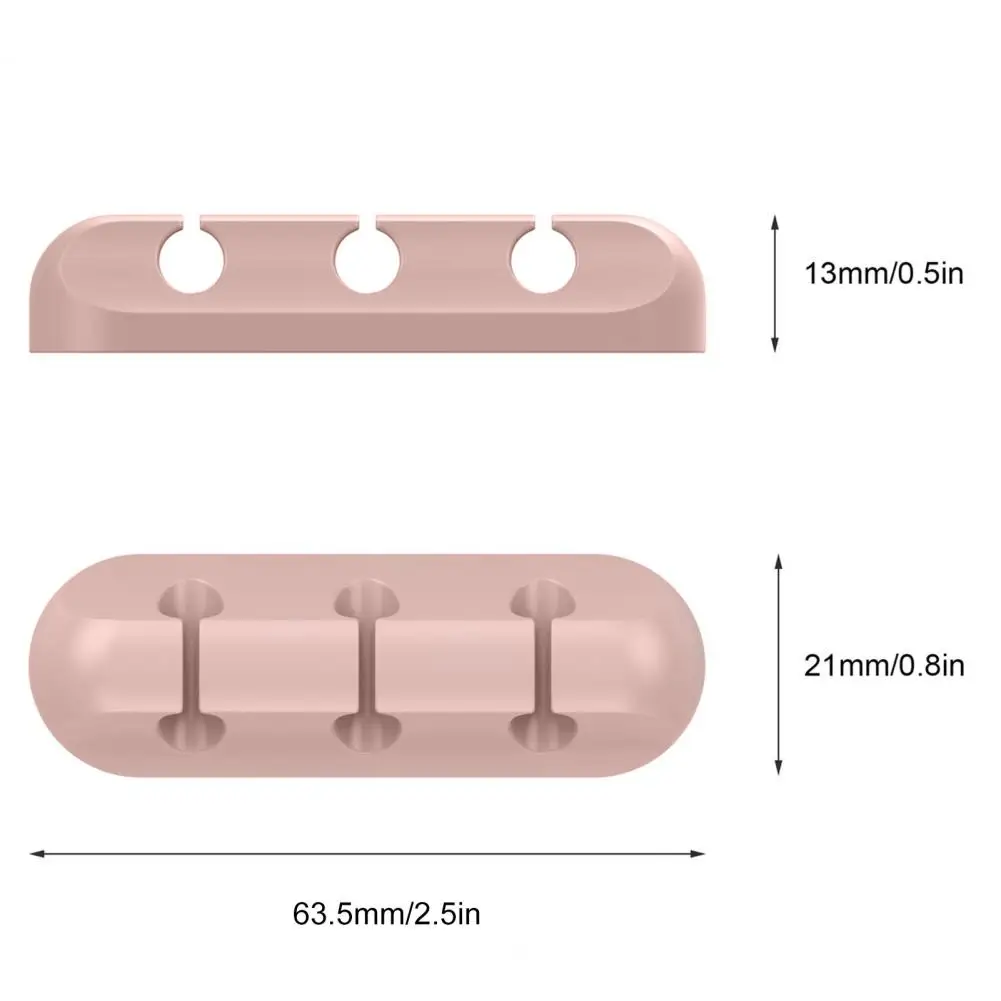 Silicone USB Cable Organizer Cable Winder Desktop Tidy Management Clips Cable Holder for Mouse Headphone Wire Organizer