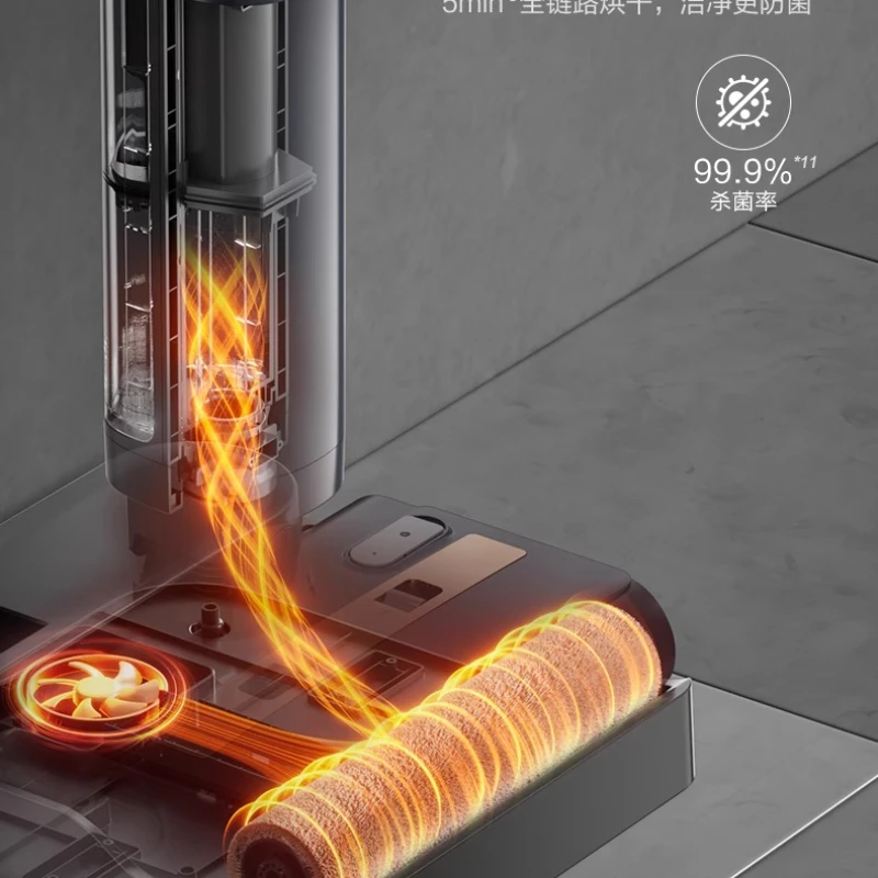 2025 جديد Supor غسالة الأرضيات 3 في 1 فراغ ممسحة غسل السيارات نظيفة المنزل الكذب التعقيم غسل ساخن سريع جاف