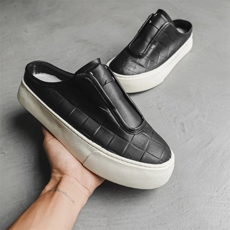 

New Casual Niche Half Slippers Men's Sneakers2025Summer Breathable Season Comfortable Sneaker