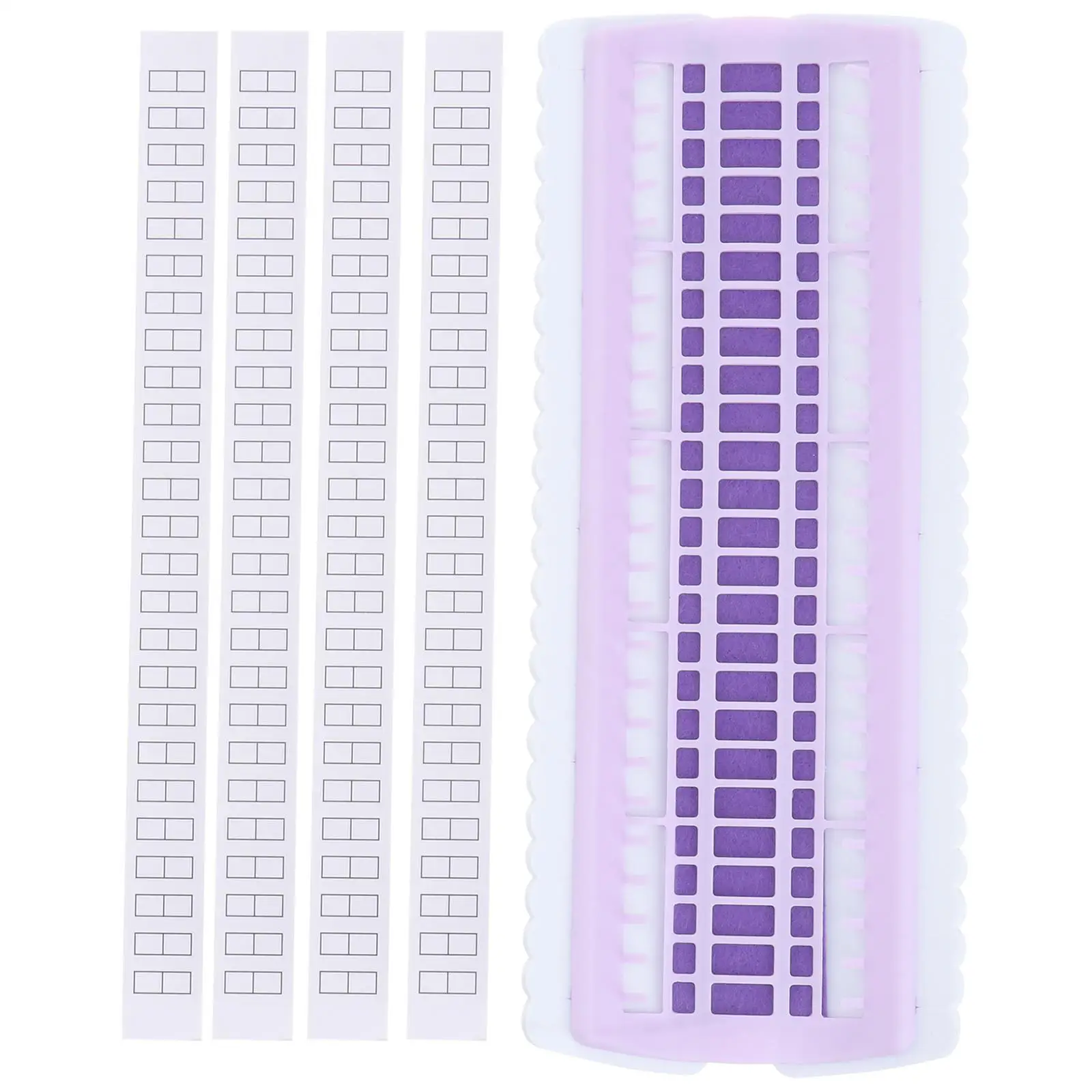 Plastic Cross Stitch Thread Organizer 50 Positions Floss Card Lightweight Compact Size Embroidery Storage Solution