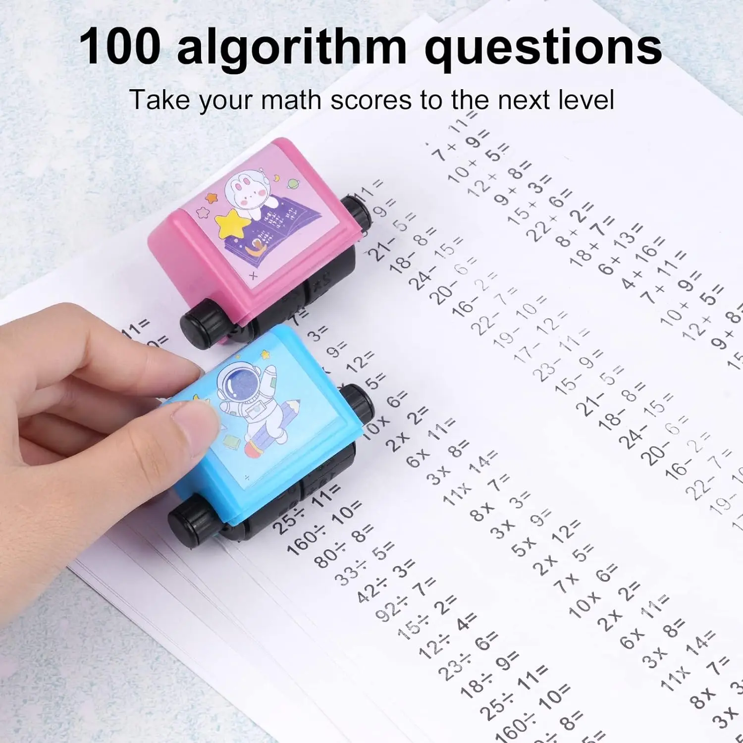 Math Practice Number Rolling Stamp Addition And Subtraction Question Stamp Within 100 Pupils Maths Questions Digital Roller Type