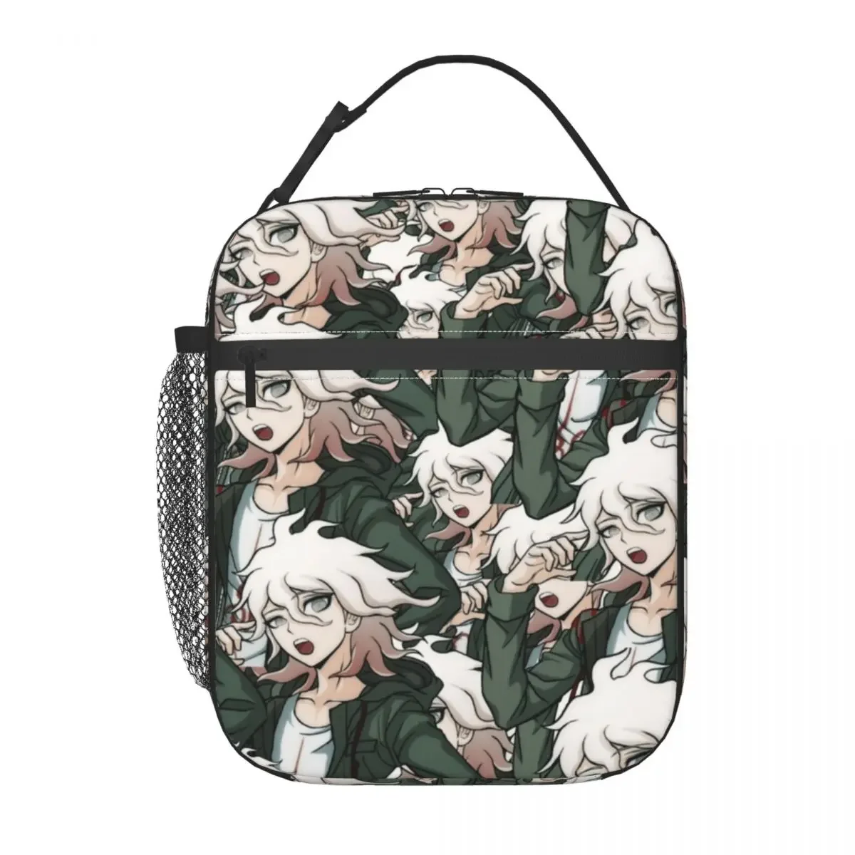 

Nagito Komaeda Voice Hope Insulated Lunch Bags Portable Anime Lunch Container Cooler Bag Tote Lunch Box Work Travel Bento Pouch