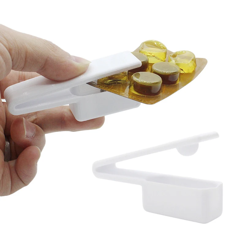 Portable Pill Taker Anti Pollution Artifact Medication Dispenser Pill Taker Cup Organizer For Vitamins Fish Oil Pill Popper Tool