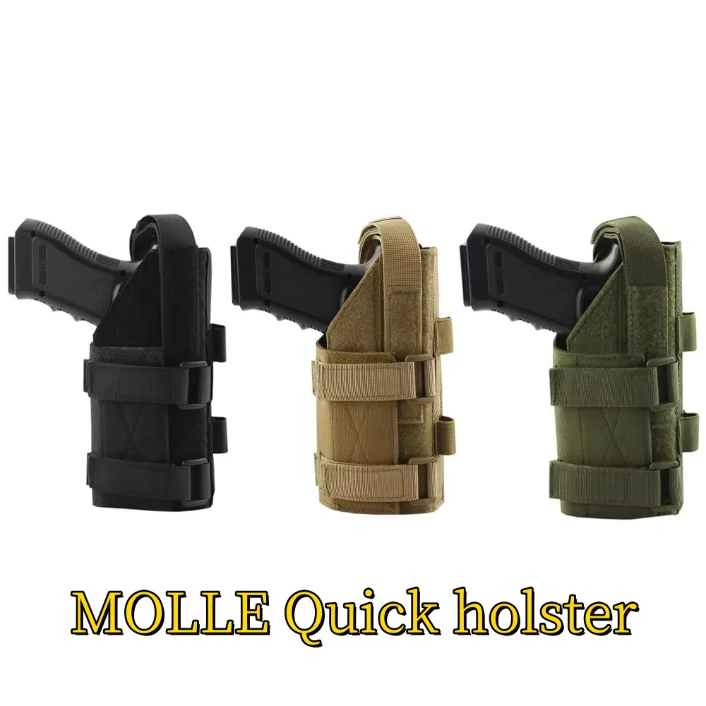 Tactical MOLLE leg quick pull gun holster outdoor live CS games tactical equipment wear-resistant expansion anti cutting