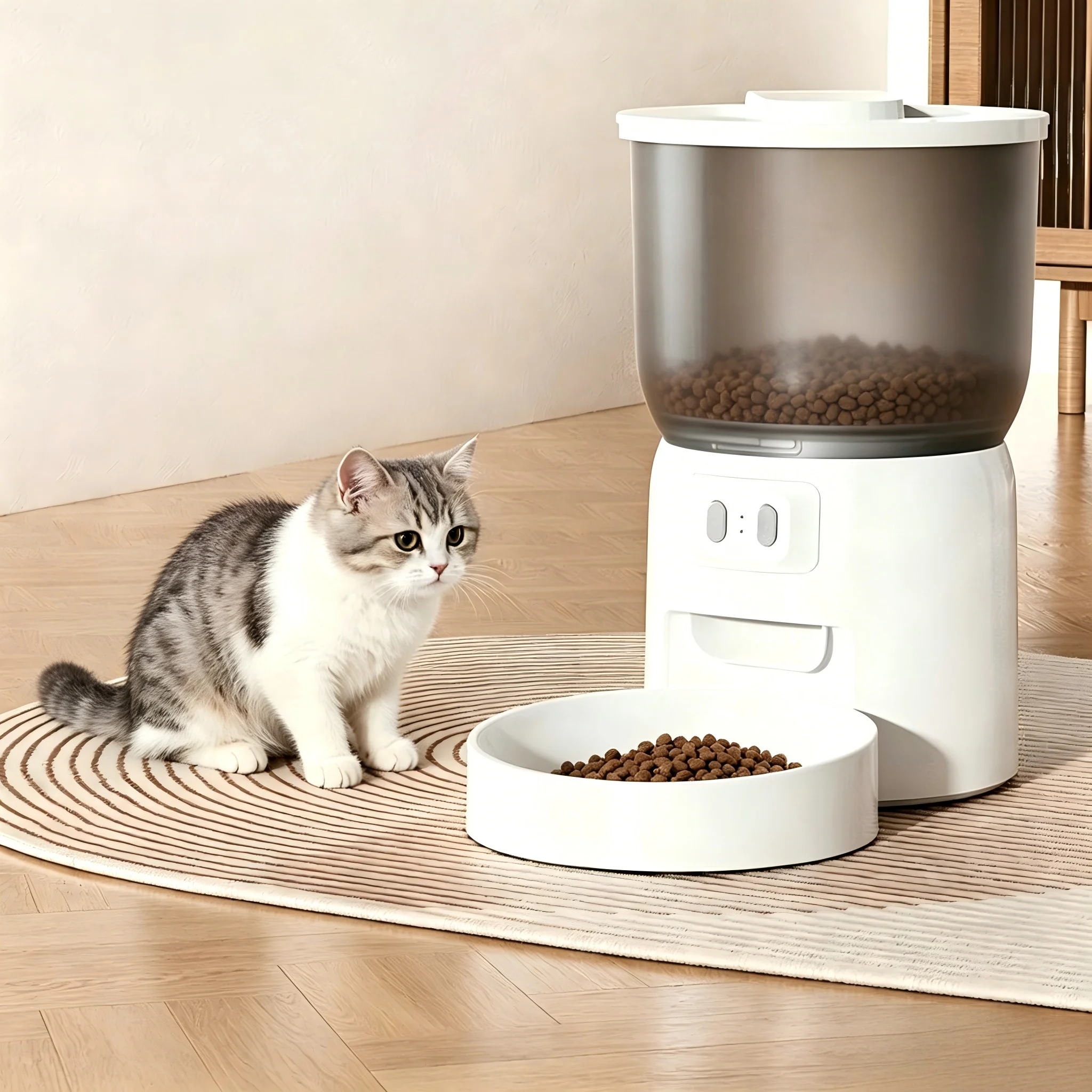 Leak Proof Portable Timed Pet Feeder with 3L Capacity Waterproof Automatic Food Dispenser for Cats & Dogs Smart Feeding