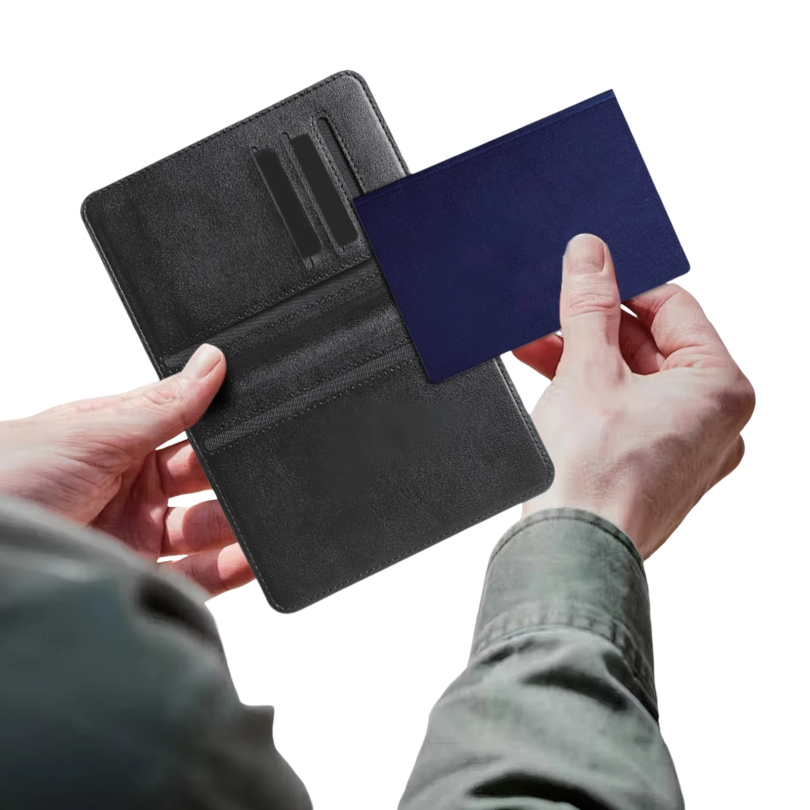Smart Passport Holder with Location Tracking Anti-Lost PU 1 Smart Passport Holder with Location Tracking Anti-Lost PU