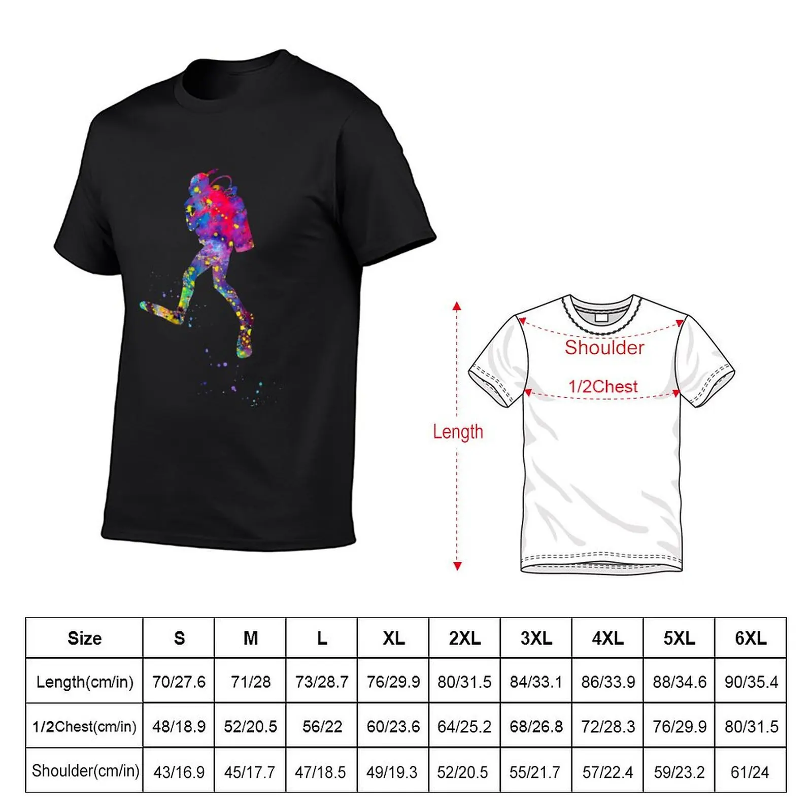 Scuba diving T-Shirt street wear graphic t shirts vintage anime shirt blue archive shirts for men graphic tees