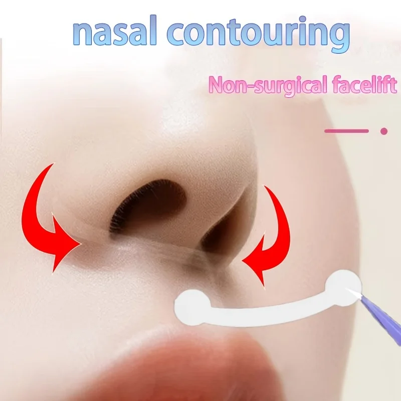 100pcs Invisible Nose Shrink Patch Shrinking Nose Wing Stickers For Cosplay Special Nose Shrink Beauty Strip Nose Shaper Lifting