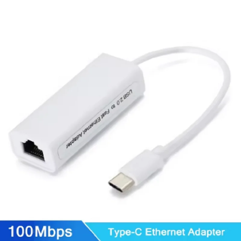 1000Mbps Ethernet Adapter Type c USB 2.0 to RJ45 100Mbps Network Card Ethernet Cable Splitter Extend Adapter for MacBook iPad