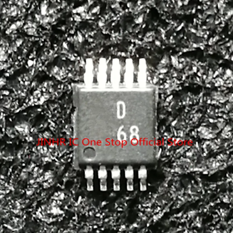 Truly brand New, 2PCS AD9833 AD9833BRMZ, Marking Code D68, Programmable Waveform Generator