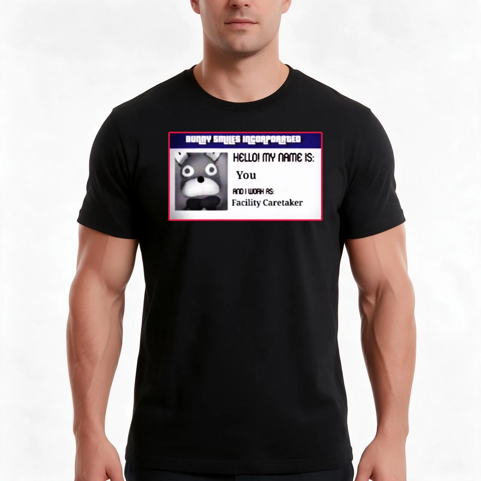 The Walten Files Bon T-Shirt, Summer Casual Cotton Tee, Oversized Streetwear Tops, Vintage Graphic Print, Loose Fit Short Sleeve