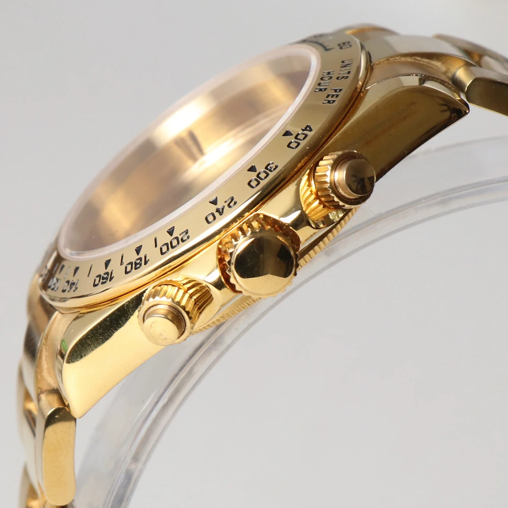 VK63 Watch Case Watch Accessories Stainless Steel Sapphire Crystal
