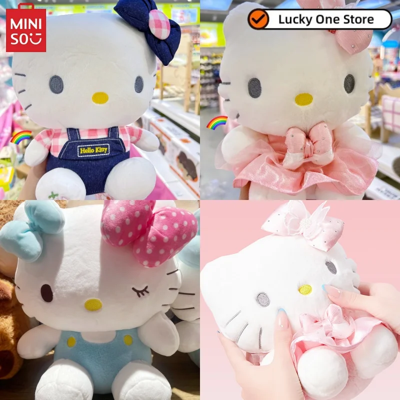 

Miniso Sanrio Hellokitty Plush Toy 8-Inch Sitting Position Hello Kitty Doll Children'S Holiday Gift