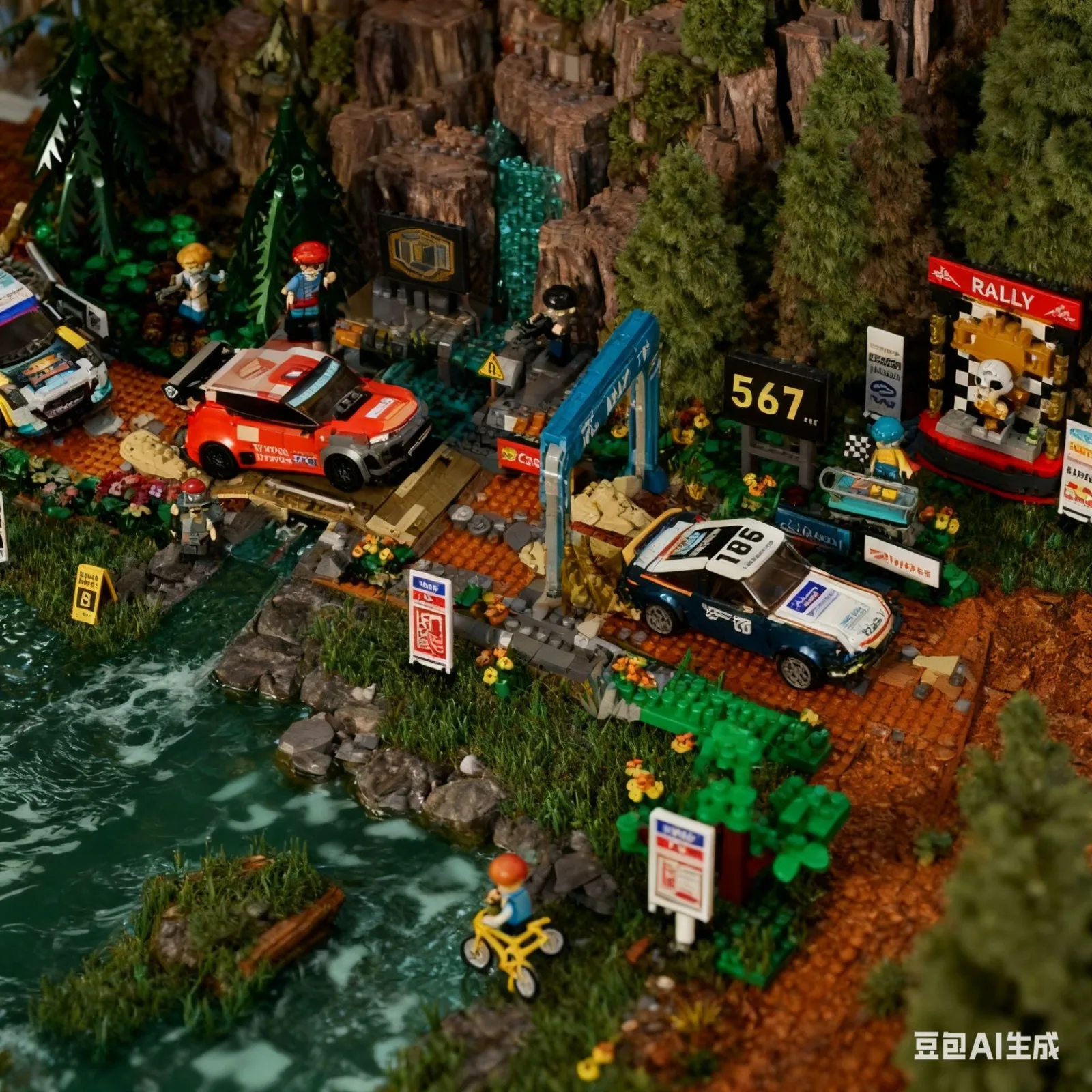 50102 اللبنات المتوافقة مع سيارة سباق نموذج لعبة أطفال هدية #1