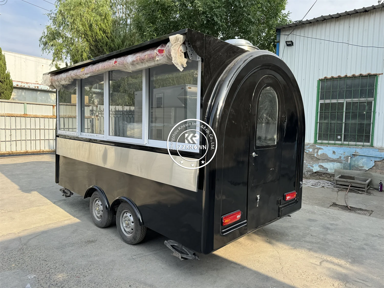 USA Mobile Kitchen Food Trailer BBQ Ice Cream Display Cart Catering Van Remolques Food Truck with Full Kitchen for Sale