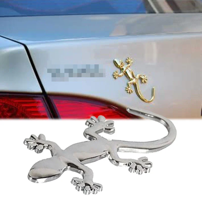 3D ABS Gecko Car Stickers Car Styling Decoration Automobile Refitting Accessories Sticker Chrome Decal for Automobile Decor