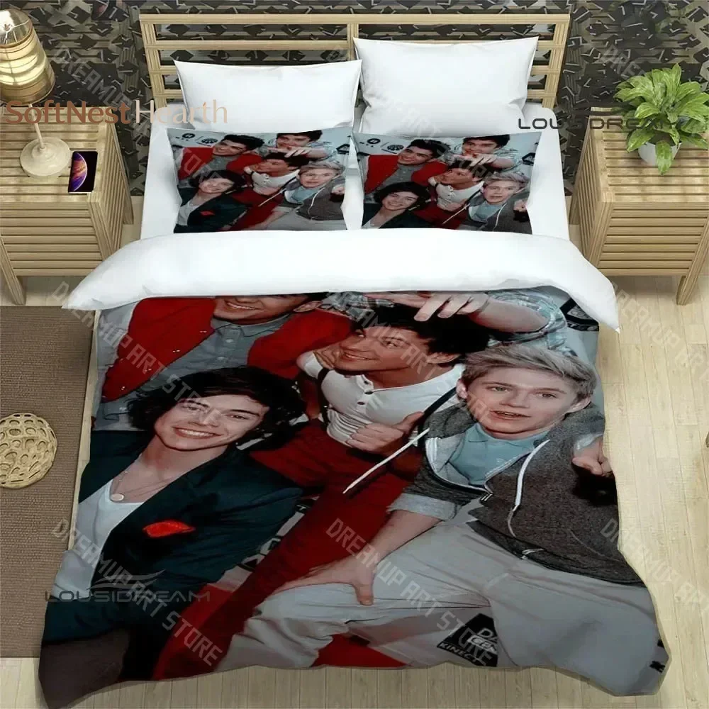 2026 3D O-ONE Band Direction Bedding Sets Exquisite Bed Supplies Set Duvet Cover Bed Comforter Set Bedding Set Luxury Birthday G
