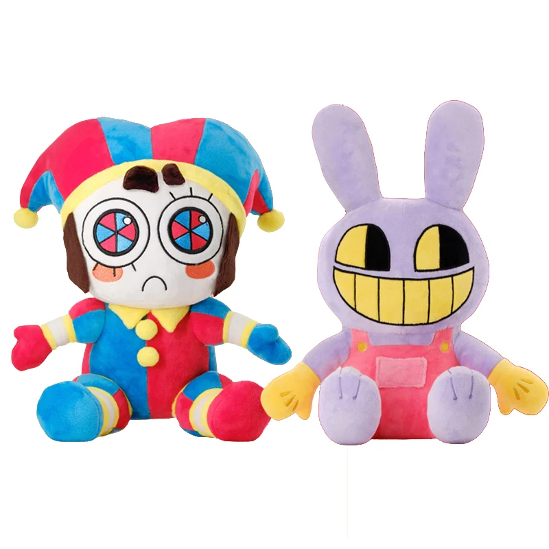 New Digital Circus Pomni Jax Plush Cartoon Plushie Toys 26cm-40cm Theater Rabbit Doll Stuffed Toys Children Christmas Kids Gifts