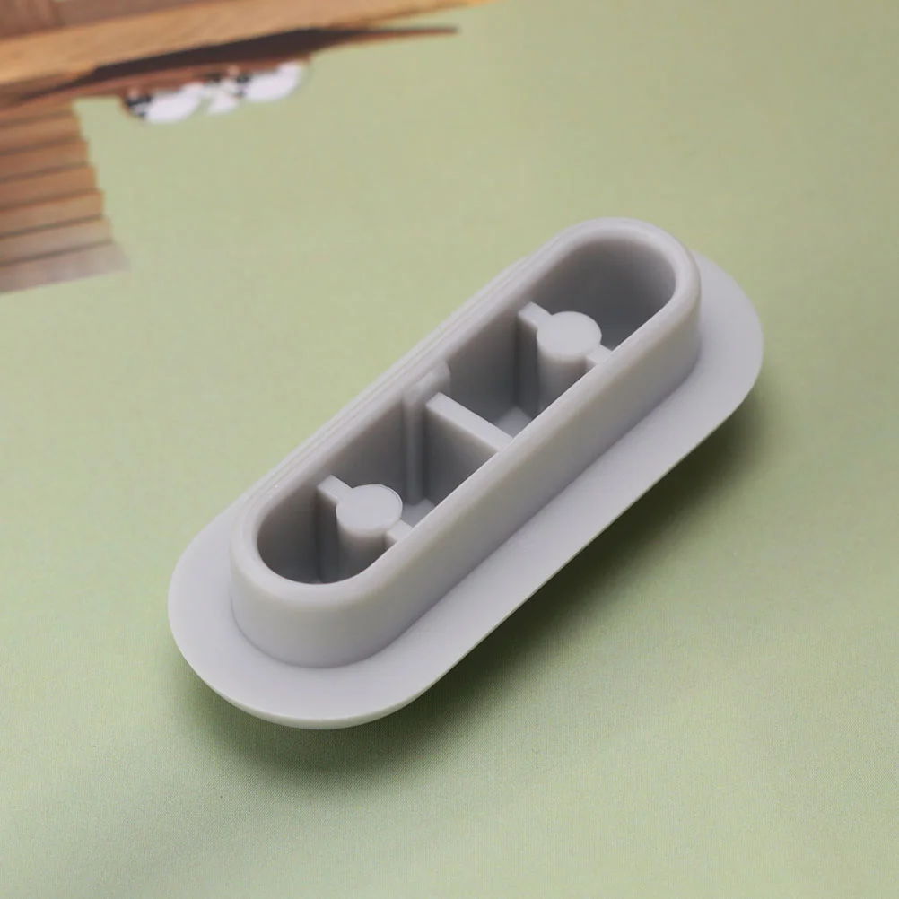 

Sturdy Toilet Gasket Seat Cushion Anti-slip Gaskets Self-adhesive Pads Grey Plastic