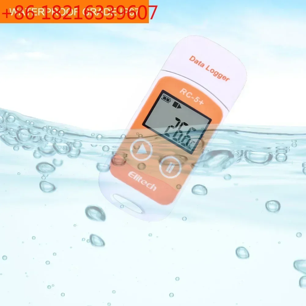 YAO Elitech RC-5+ PDF USB Temperature Data Logger Reusable Recorder 32000 Points For Refrigeration, Cold Chain Transport