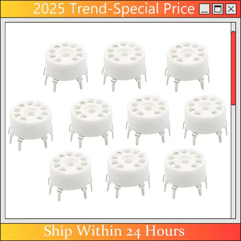 

CHYY Top 20PCS PCB 9Pin B9A Vacuum Tube Socket Audio HIFI DIY Amps For 12AX7 12AU7 12AT7, Silver-Plated & Goldenr-Plated