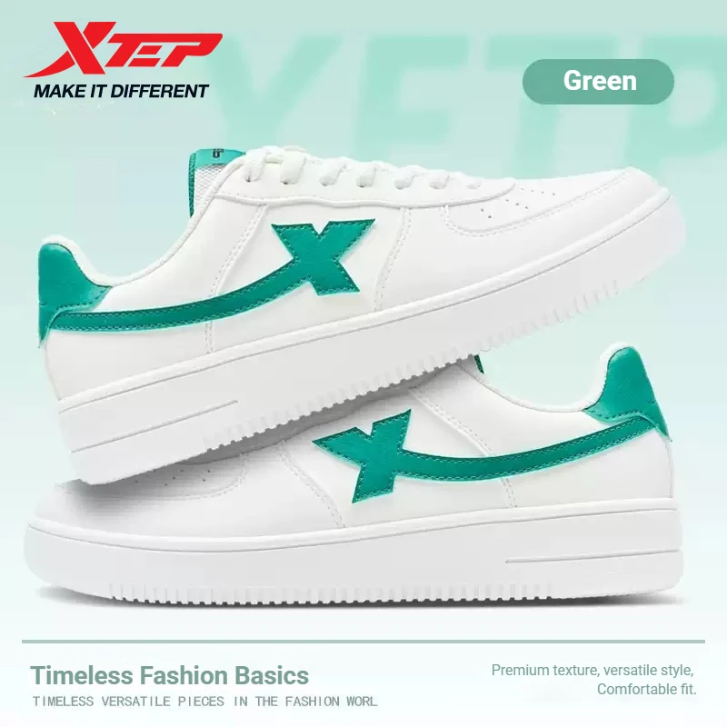 Xtep zapatos de skate para hombres moda estilo callejero moda baja suela gruesa durabilidad cómodo zapato para correr 874119319851