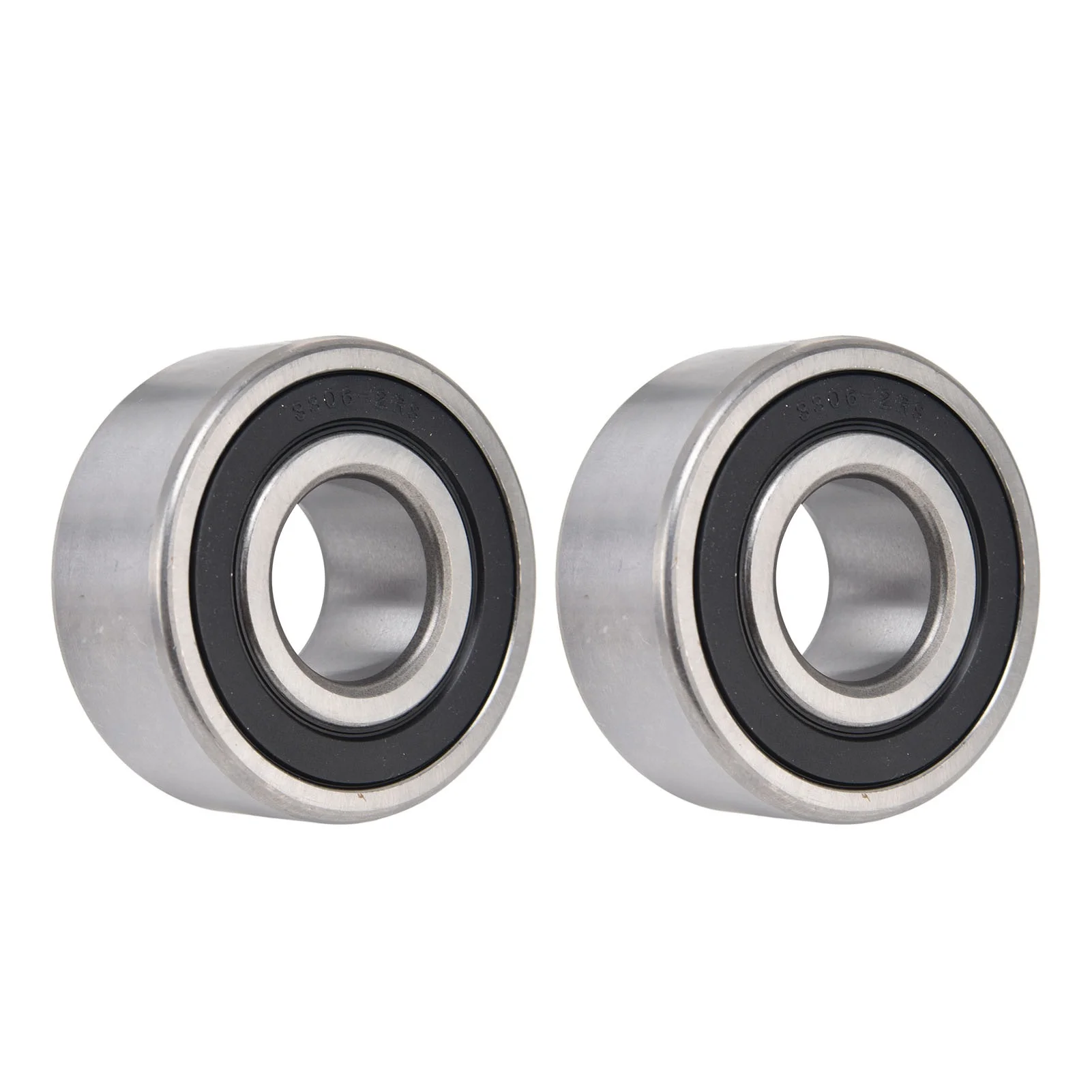 2Pcs Double Row Ball Bearing High Speed Operation Excellent Manufacture Industrial Supplies for Planetary Reducer3306-2RS