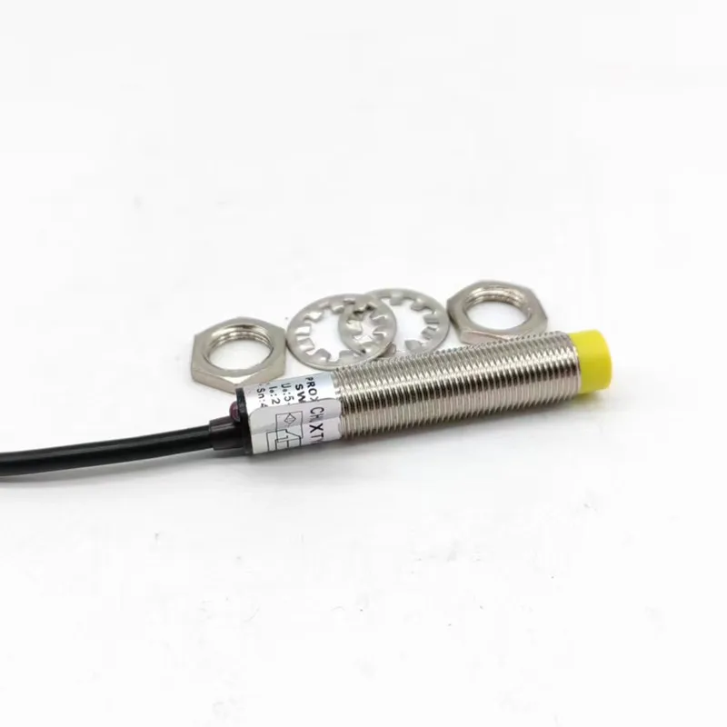 CHUX M12 NPN Non-Flush Type Inductive Proximity Sensor Switch DC 24V 4mm Detect Distance NO/NC Motion Sensors