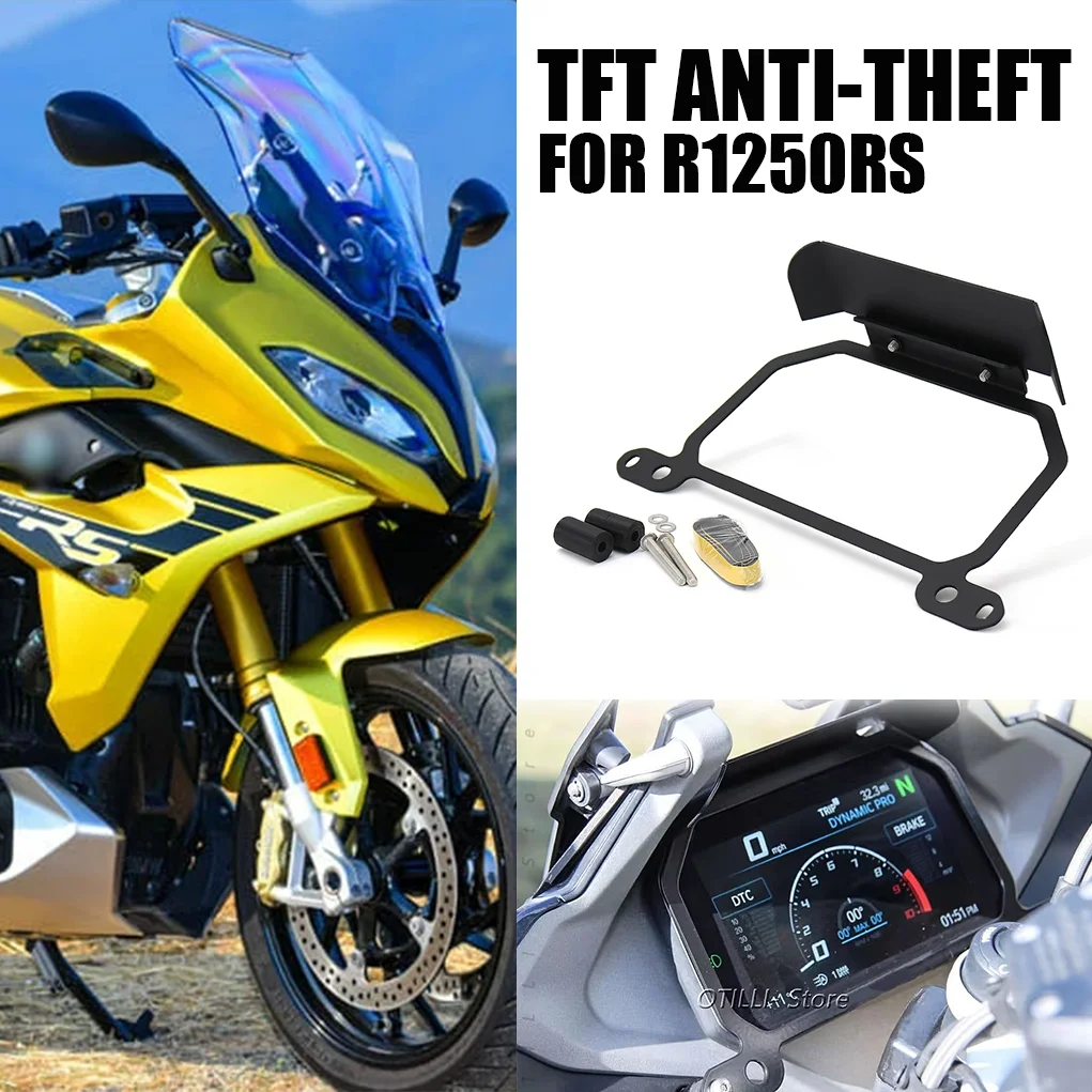 

New Motorcycle Parts TFT Screen Anti Theft Brace Meter Frame Cover Protector Protection Parts Visor For BMW R 1250 RS R1250RS