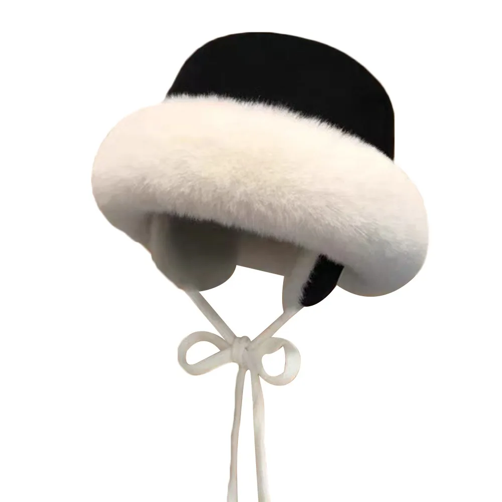 

Outdoors Thick Bomber Hat Warm Windproof Winter Cap Casual Ear Protection Ski Russian Cap for Men Women