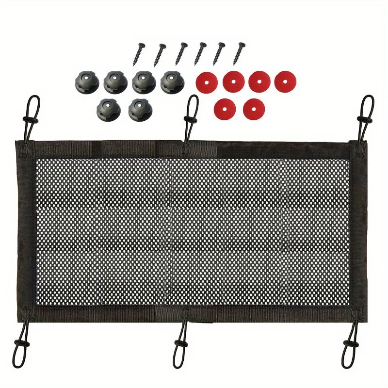 صينية إدارة الكابلات بتصميم شبكي ومقابض مريحة - منظم تحت المكتب للمكتب المنزلي، منظم سلك سطح المكتب