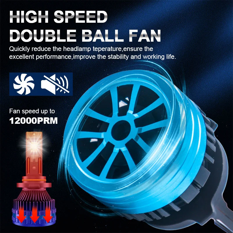 T200 120 واط 12000LM الأبيض مصباح إضاءة للغاية شعاع واحد H3 H7 Led المصابيح الأمامية 9005 9006 سيارة العلوي T200 Led نظام المصباح