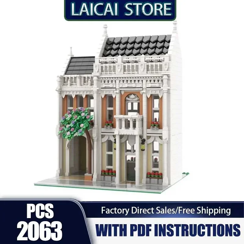 

Moc Building Bricks Boutique Building Technology Modular City Street View Model Blocks Gifts Christmas Toys DIY Sets Assembly