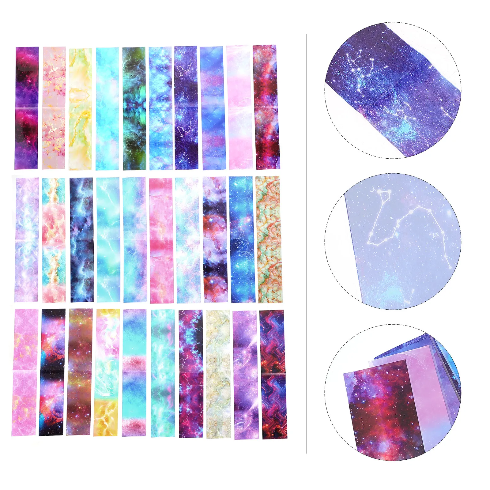 

30 листов дизайнерских наклеек для маникюра: абстрактные рельефные стикеры-обертки для ногтей