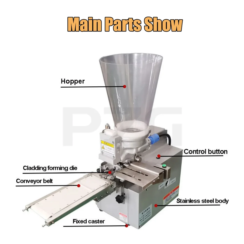 Semi Automatic Japanese Style Dumpling Making Gyoza Wrapping Machine