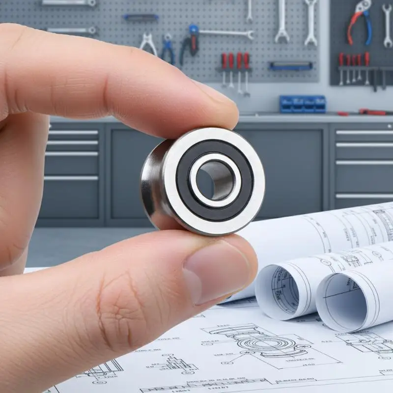 U22 T22 Groove Track Pulley Bearing Round Bottom Sliding Rollers for Easy Door Sliding Installation Hardware Kit view 3