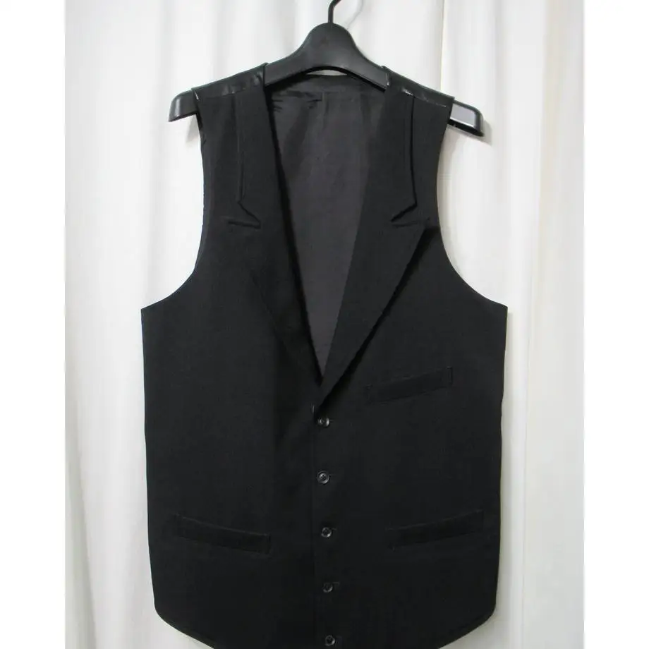 TOP-YAMAMOTO ® Simple Black Single-Button Business Suit Jacket for Men - Business Formal Vests - Spring/Autumn Model
