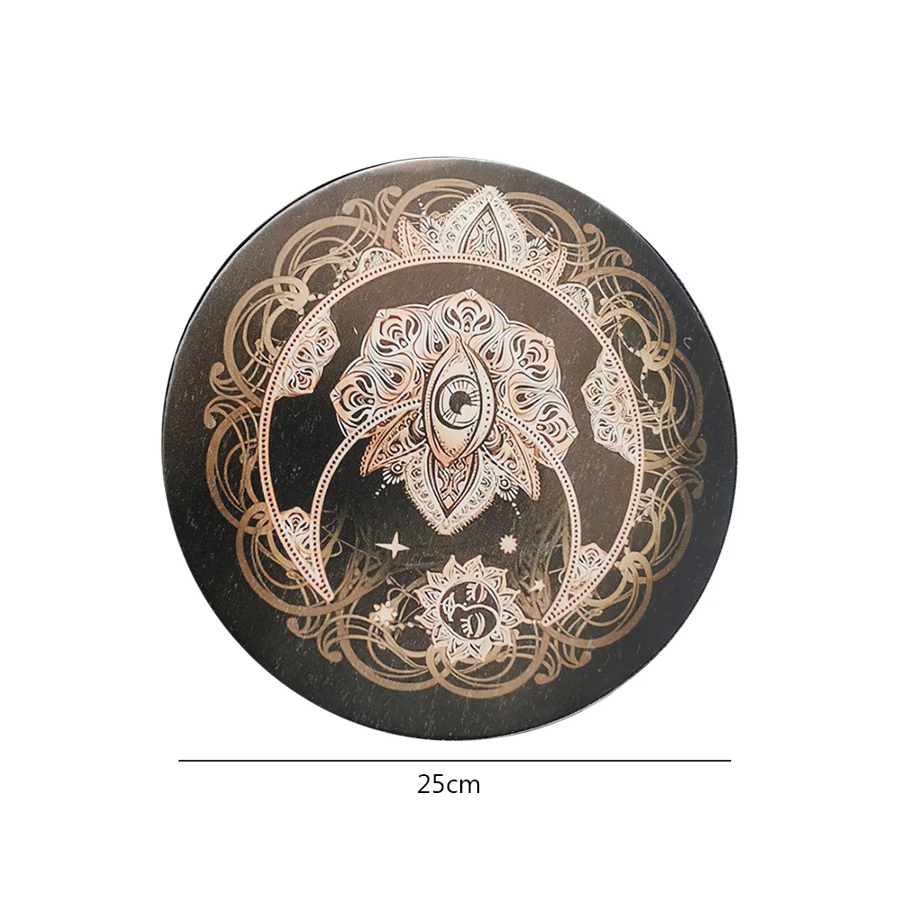 طبل القمر الكيميائي الحرف اليدوية موضة شامان طبل شجرة الحياة أداة شفاء الصوت للتأمل الموسيقى الروحية