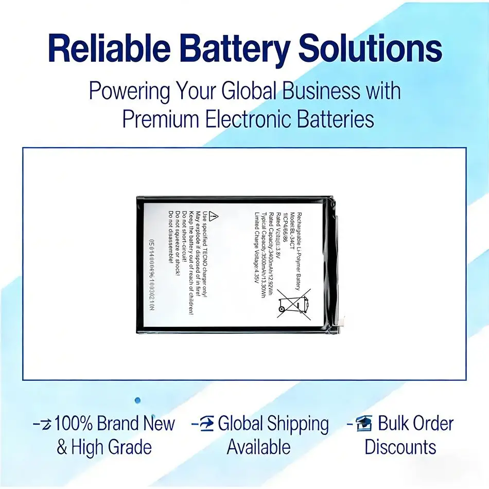 

BL-34CT Lightweight 3500mAh Mobile Phone Battery For Tecno Camon 11S