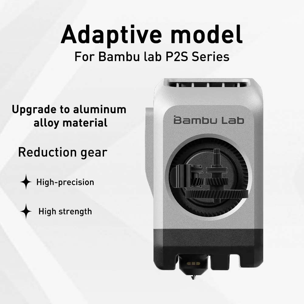 Für Bambu Lab H2S Extruder-Zahnradsatz, verbesserte integrierte Extrusionszahnradeinheit aus gehärtetem Stahl für Bambulab H2S 3D-Druckerteile – Detail 6